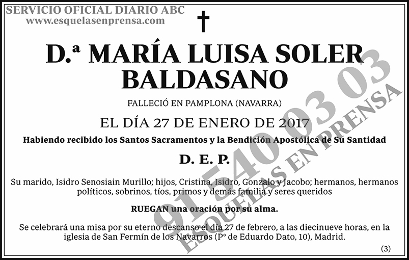 María Luisa Soler Baldasano